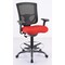 Officesource CoolMesh Pro Mesh Back Task Stool with Adjustable Arms, Upholstered Seat, Footring and Black Base 8051ANSFRD - alternate 1